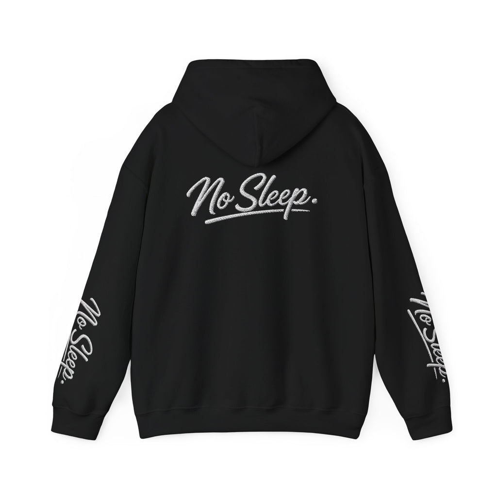 Hoodie — "HUSTLE DISTRICT" No Sleep Graphic Pullover