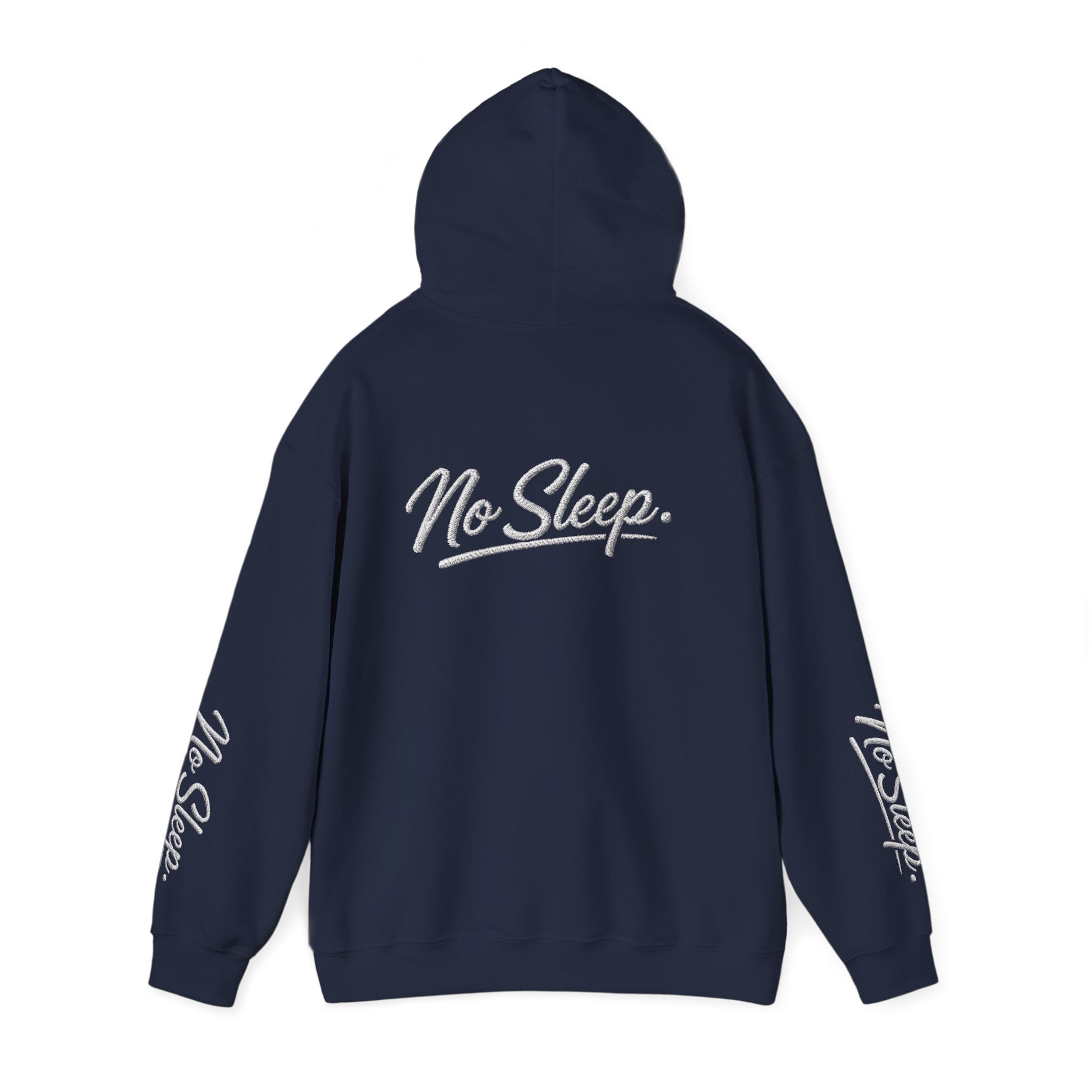 Hoodie — "HUSTLE DISTRICT" No Sleep Graphic Pullover