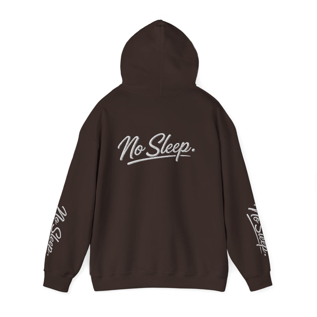 Hoodie — "HUSTLE DISTRICT" No Sleep Graphic Pullover