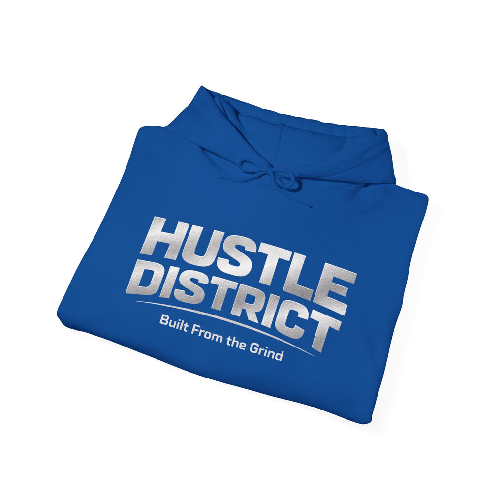 Hoodie — "HUSTLE DISTRICT" No Sleep Graphic Pullover