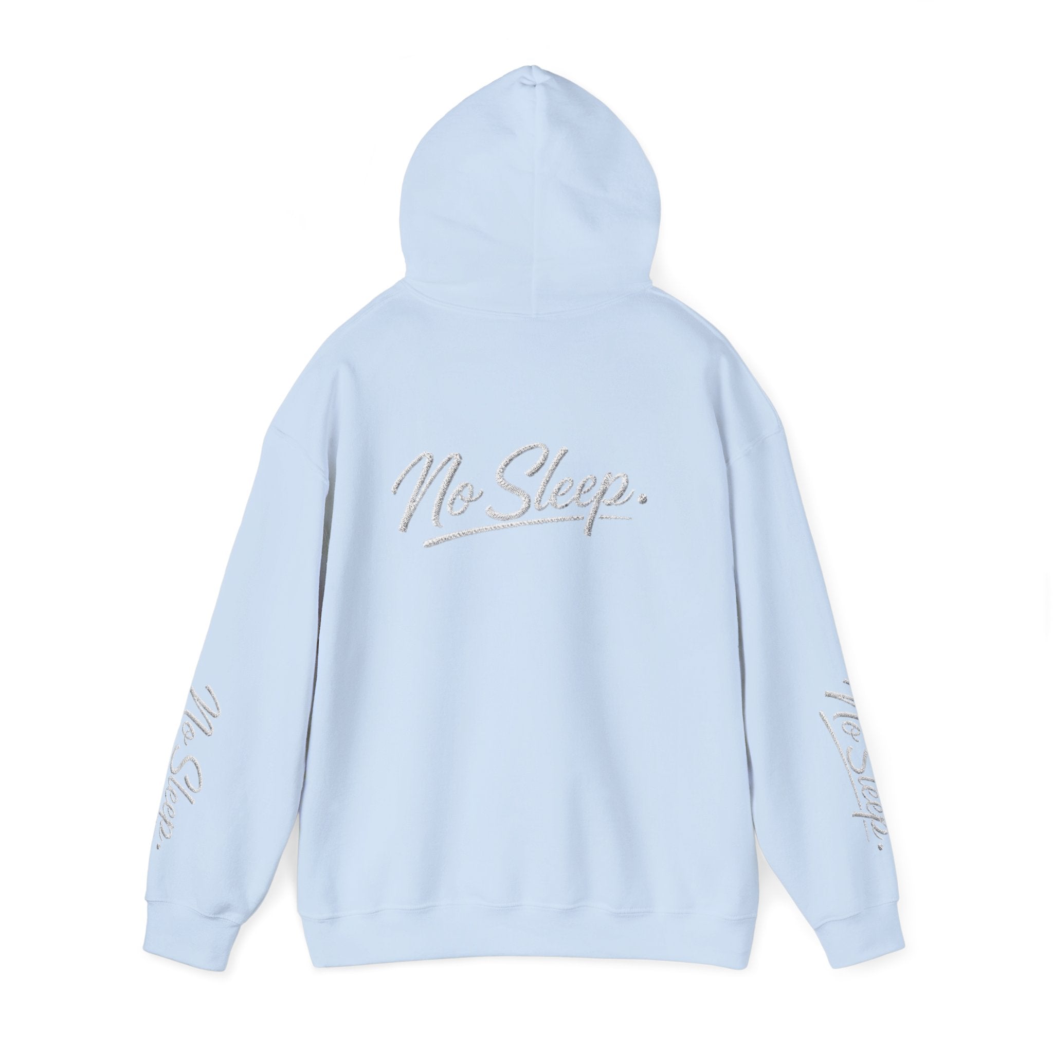 Hoodie — "HUSTLE DISTRICT" No Sleep Graphic Pullover