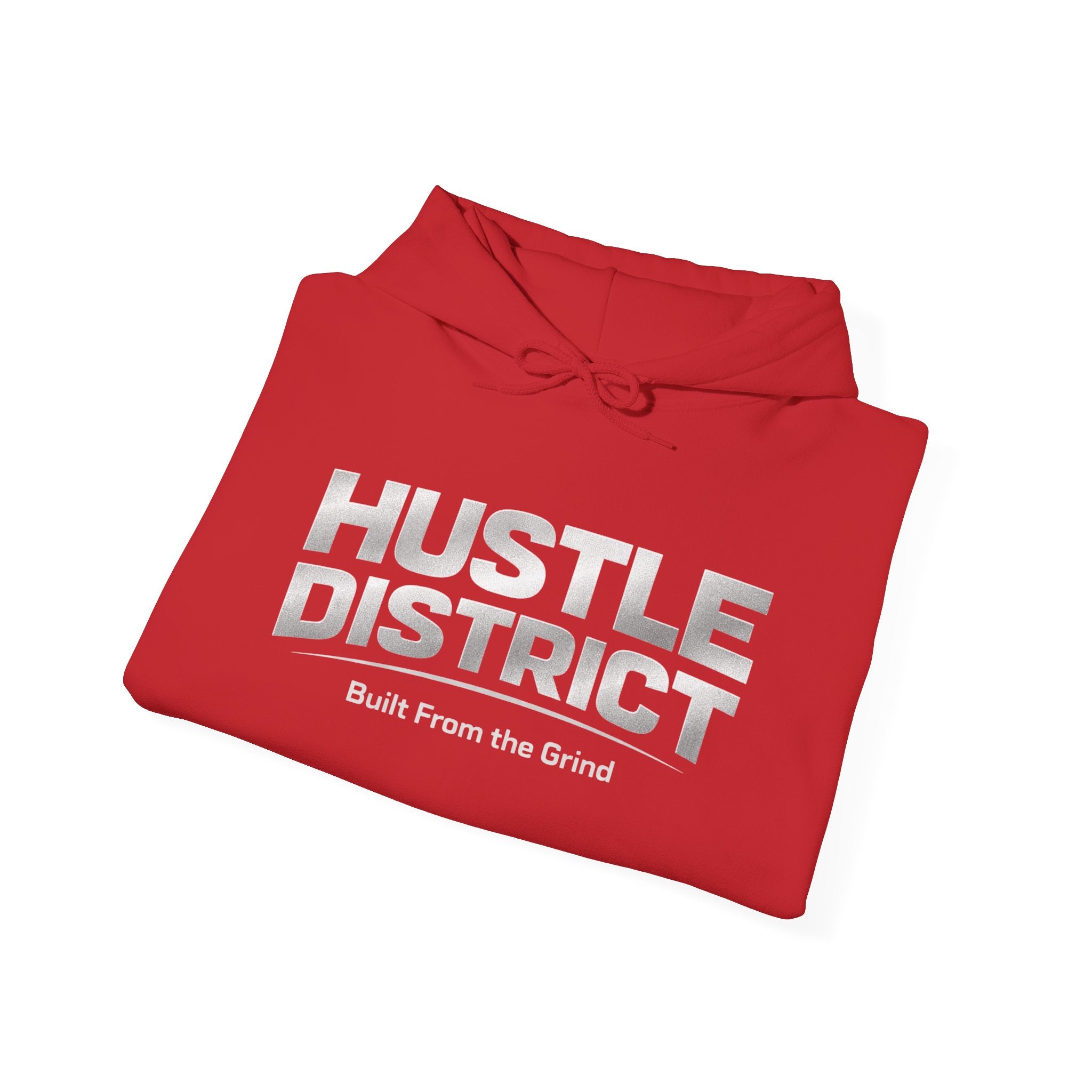 Hoodie — "HUSTLE DISTRICT" No Sleep Graphic Pullover