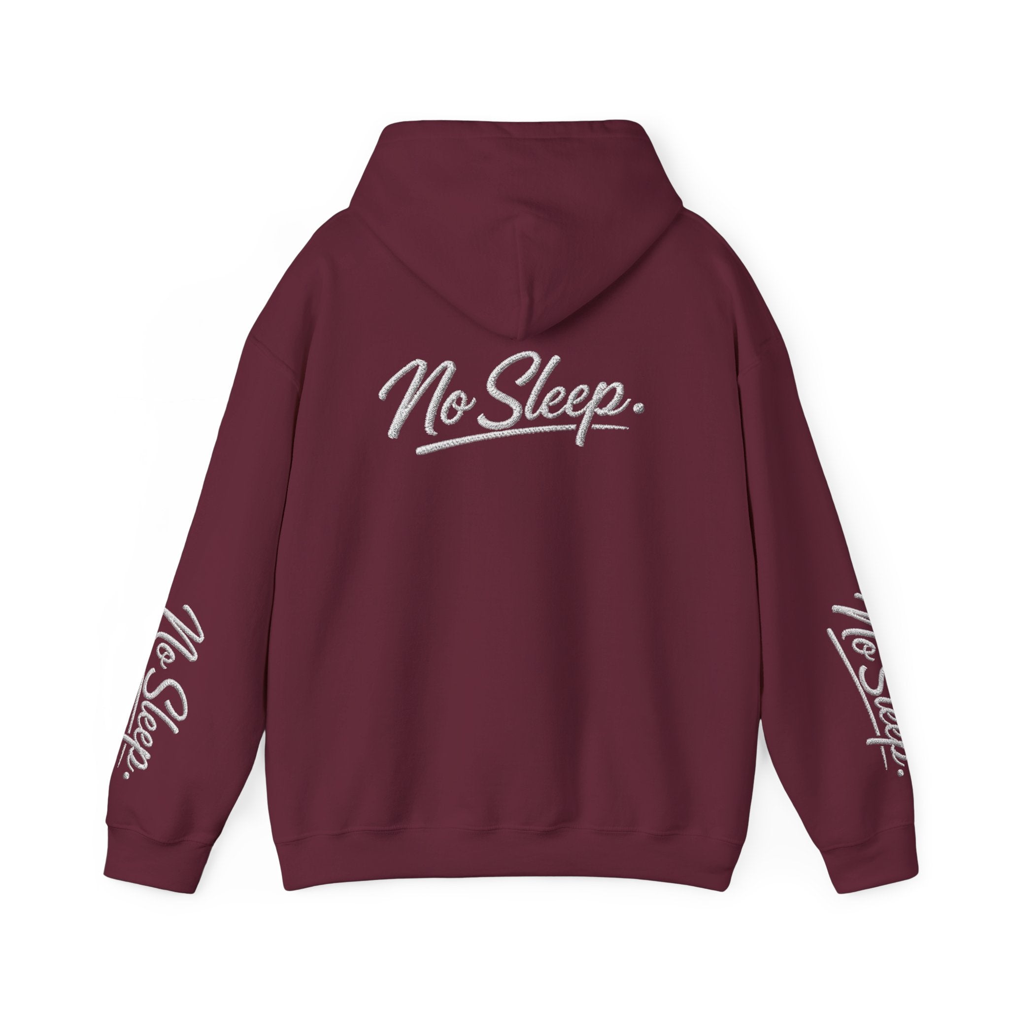 Hoodie — "HUSTLE DISTRICT" No Sleep Graphic Pullover