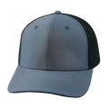 Blank - 6 Panel - Charcoal / Black (Unisex) - Laser Mesh