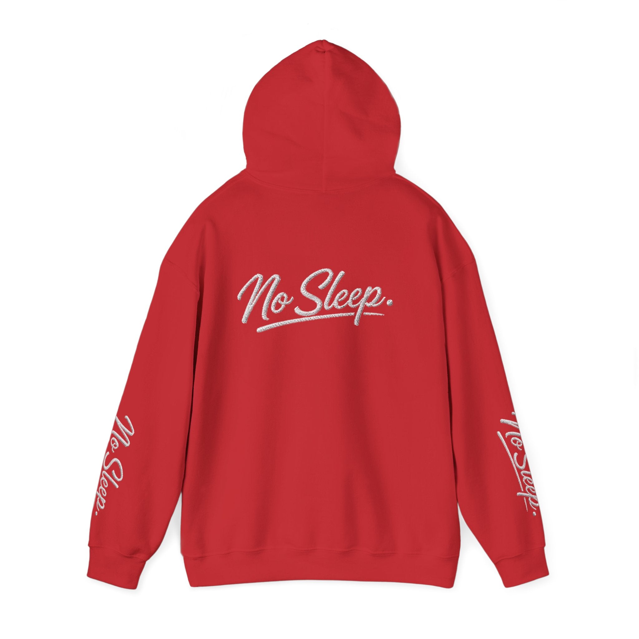Hoodie — "HUSTLE DISTRICT" No Sleep Graphic Pullover