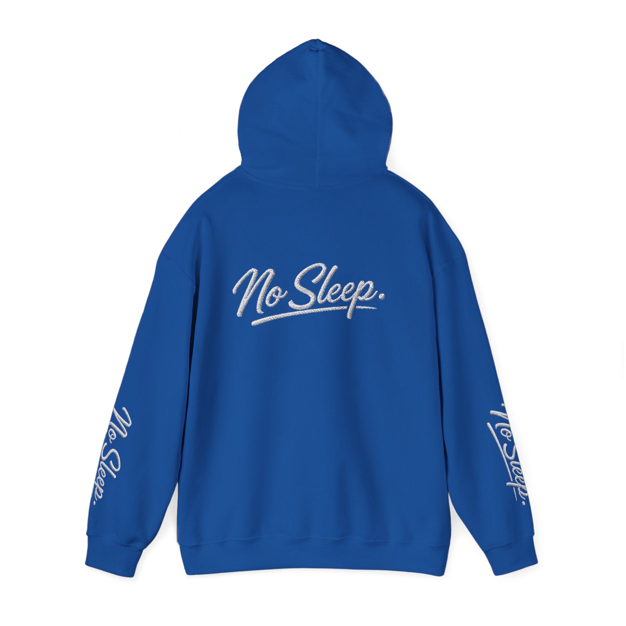 Hoodie — "HUSTLE DISTRICT" No Sleep Graphic Pullover