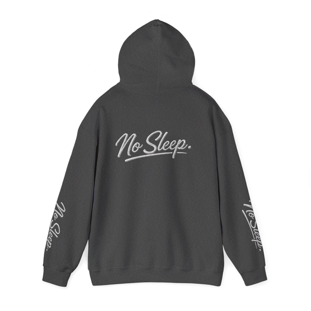 Hoodie — "HUSTLE DISTRICT" No Sleep Graphic Pullover