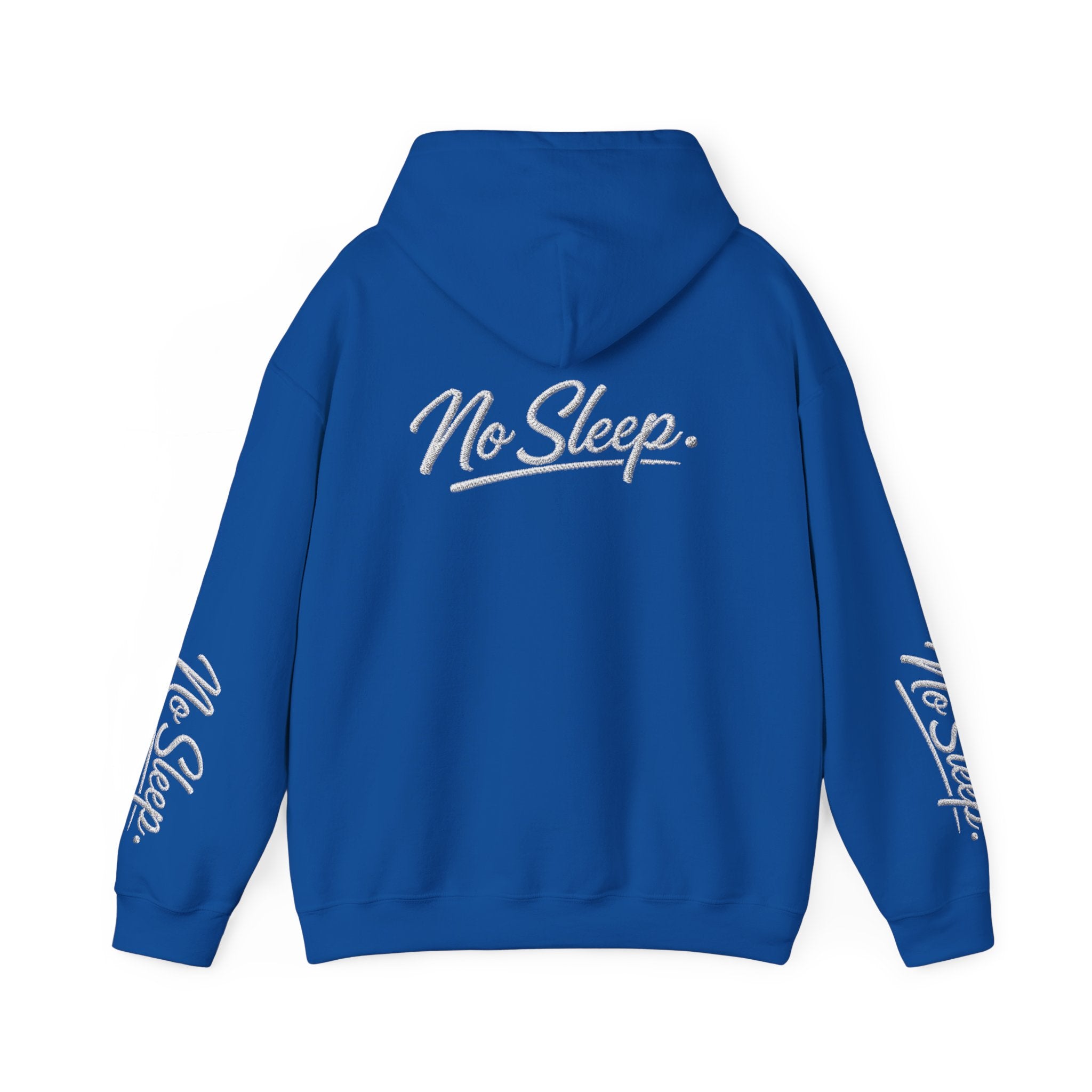 Hoodie — "HUSTLE DISTRICT" No Sleep Graphic Pullover