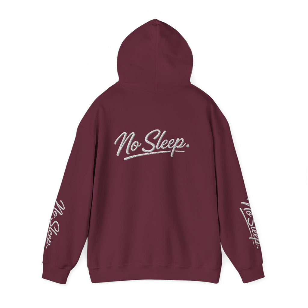Hoodie — "HUSTLE DISTRICT" No Sleep Graphic Pullover