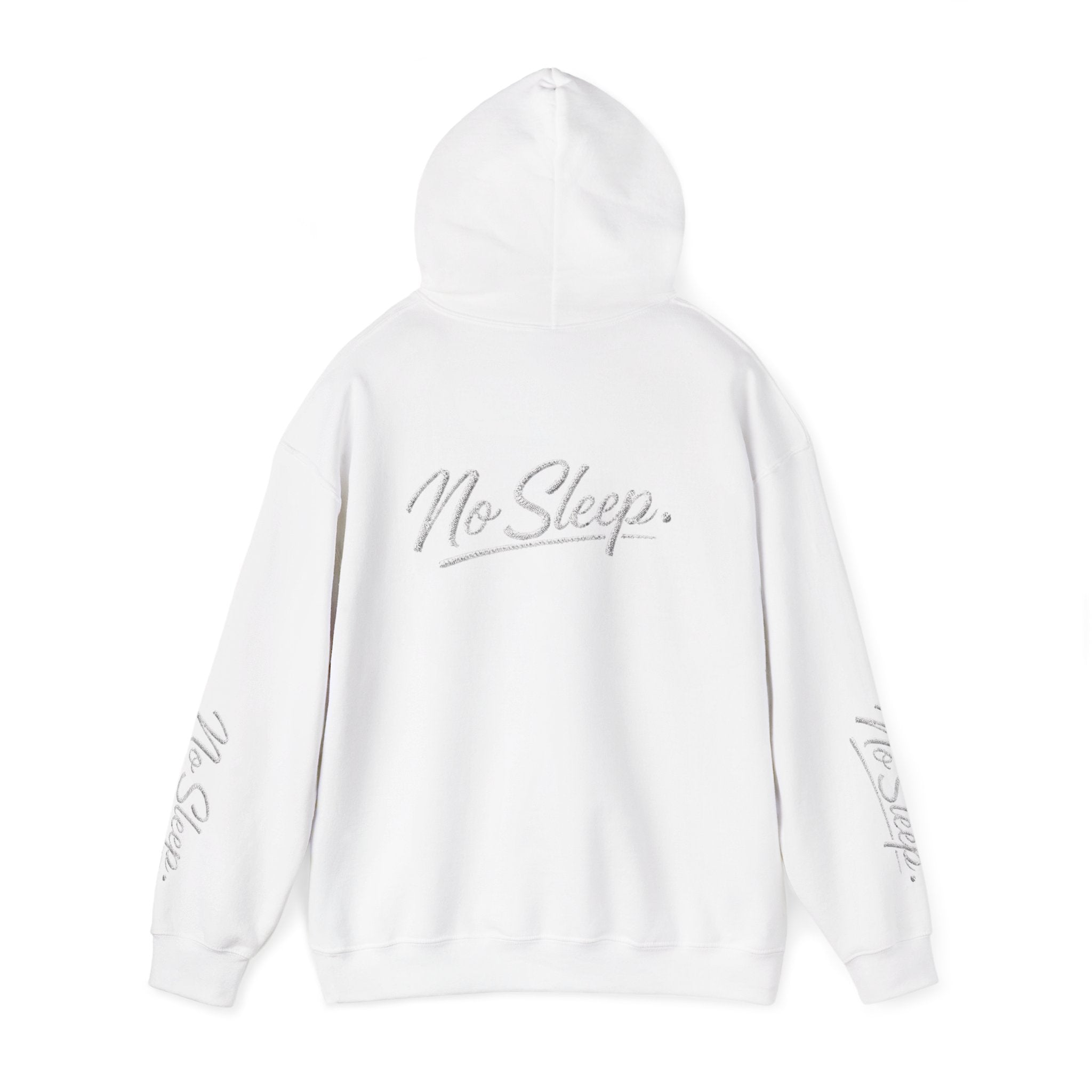 Hoodie — "HUSTLE DISTRICT" No Sleep Graphic Pullover