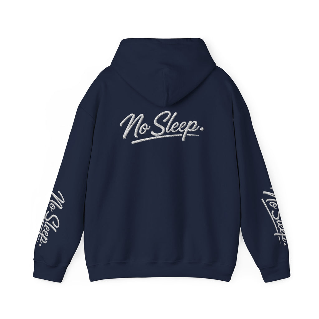 Hoodie — "HUSTLE DISTRICT" No Sleep Graphic Pullover