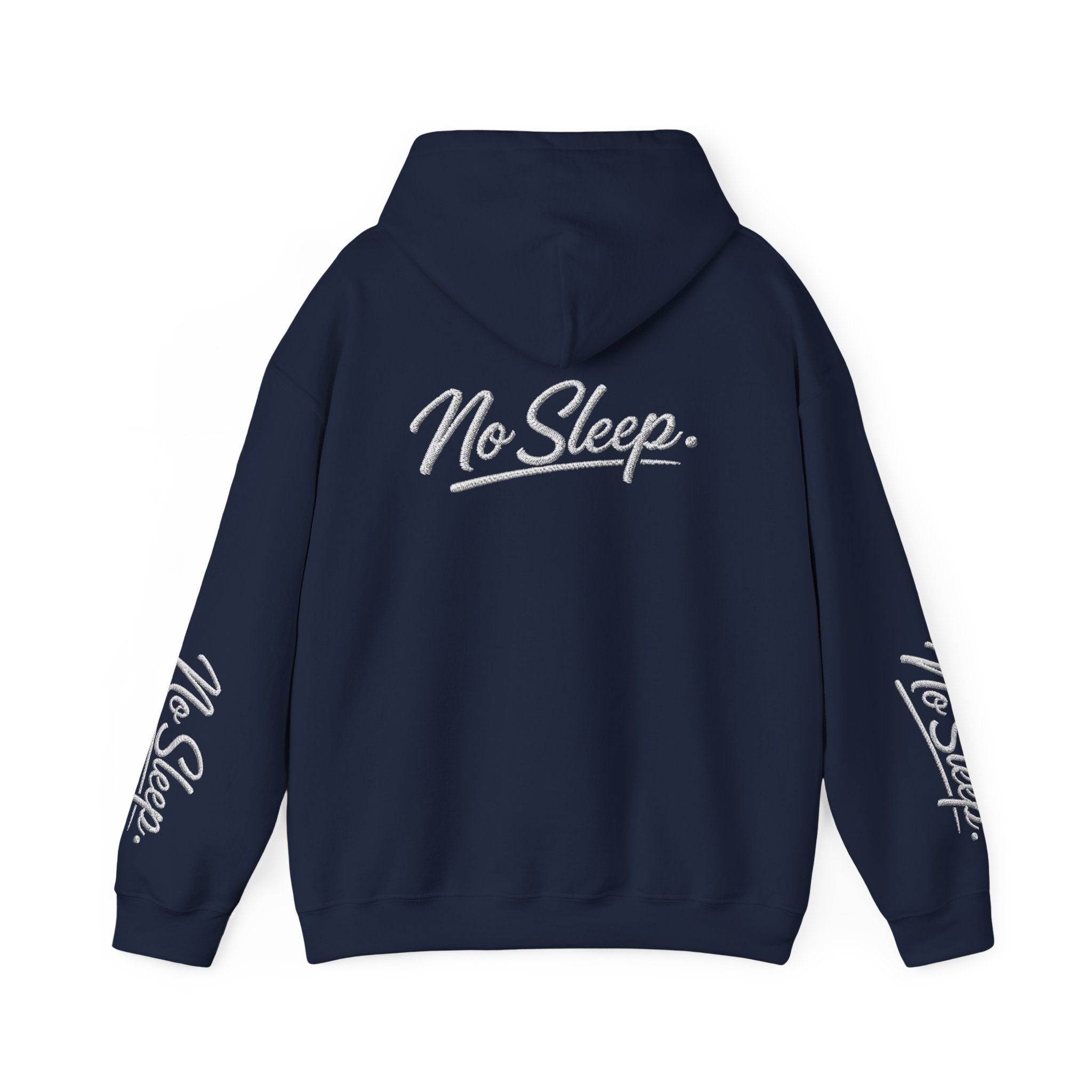 Hoodie — "HUSTLE DISTRICT" No Sleep Graphic Pullover