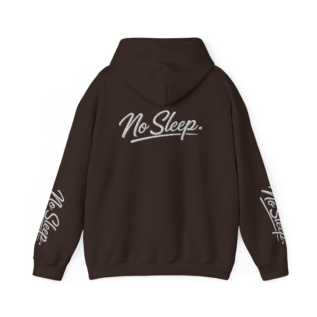 Hoodie — "HUSTLE DISTRICT" No Sleep Graphic Pullover