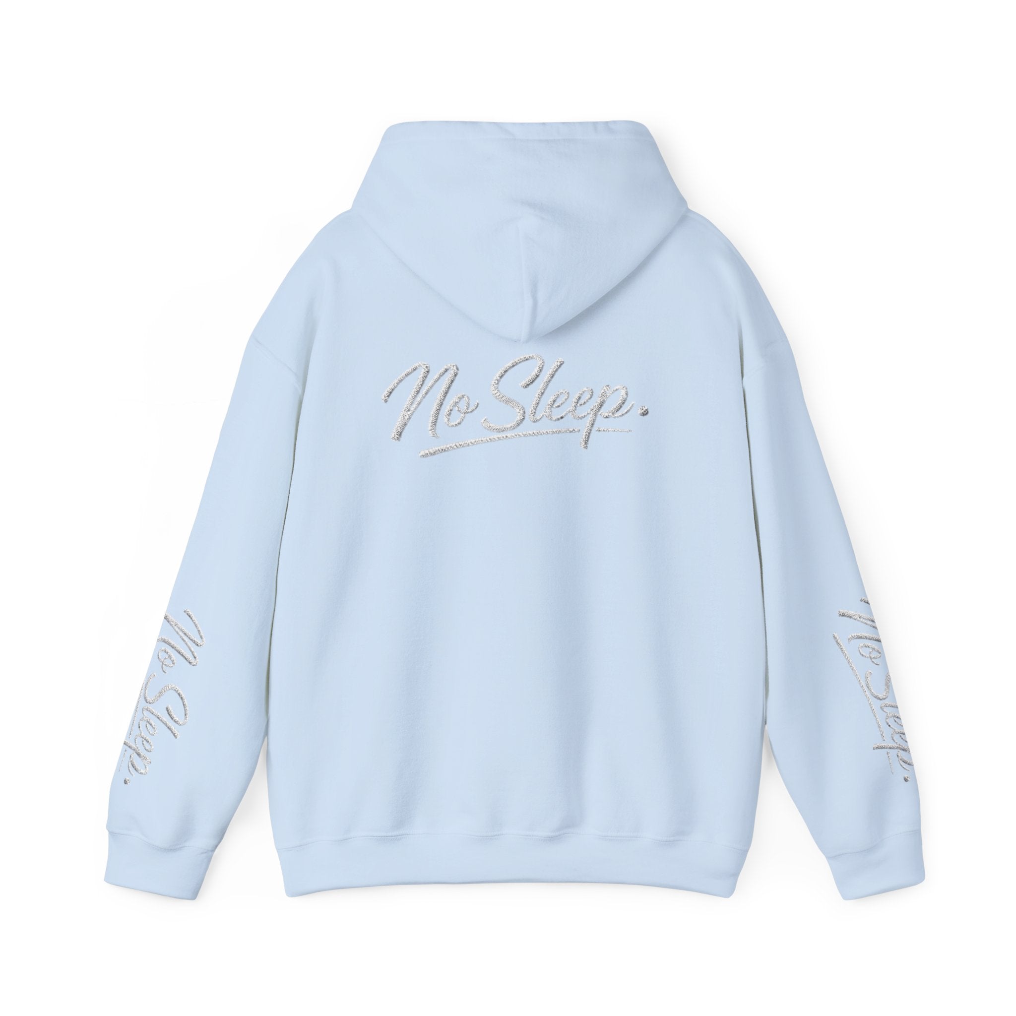 Hoodie — "HUSTLE DISTRICT" No Sleep Graphic Pullover
