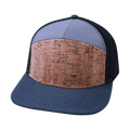 Blank - 7 Panel - Cork - Navy / Gray / Black (Unisex) - Laser Mesh