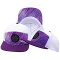**ADULT** Color Vibes Hat - Flat Bill - Purple Glaze - Purple / White - Laser Mesh