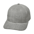 Blank - 6 Panel - Heather Gray / Gray (Unisex) - Laser Mesh
