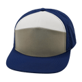 Blank - 7 Panel - Navy / Gray / White (Unisex) - Laser Mesh