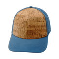 Blank - 6 Panel - Cork - Slate Blue (Unisex) - Laser Mesh