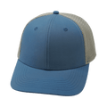Blank - 6 Panel  - Light Blue / Gray (Unisex) - Trucker Mesh