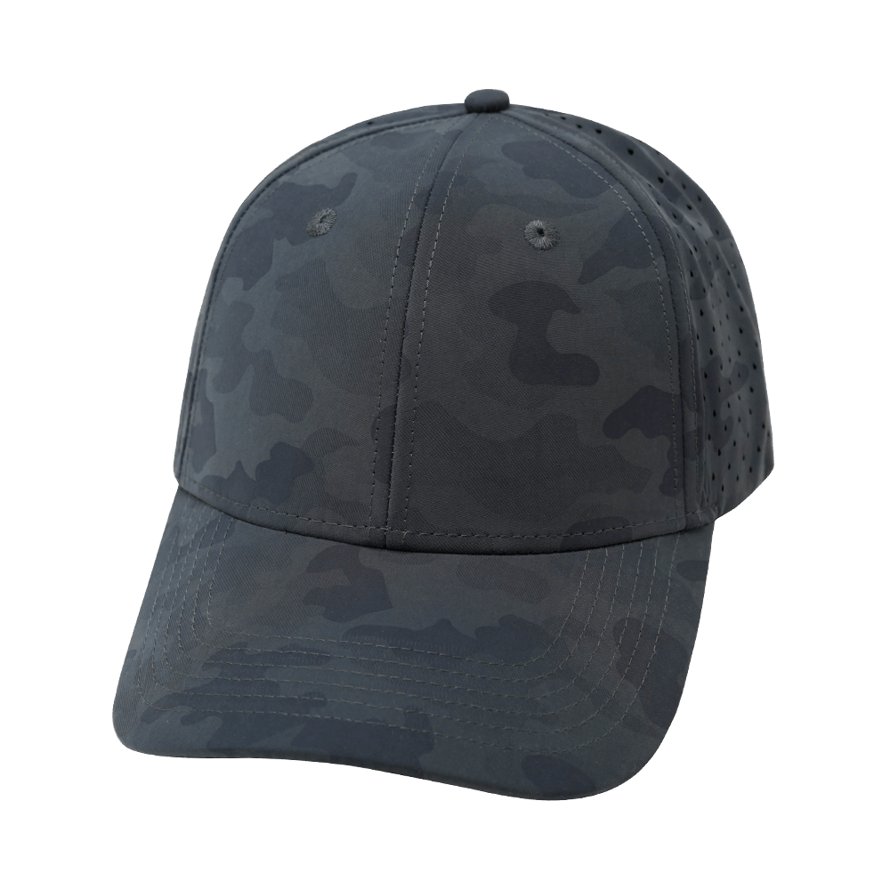 Blank - 6 Panel - Shallow Fit - Dark Camo (Unisex) - Laser Mesh