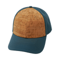 Blank - 6 Panel - Shallow Fit - Cork - Teal (Unisex) - Laser Mesh