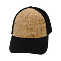 Blank - 6 Panel - Shallow Fit - Pony Tail - Cork - Black (Unisex) - Laser Mesh