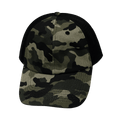 Blank - 6 Panel - Unstructured - Camo / Black (Unisex) - Laser Mesh