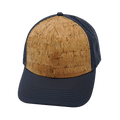 Blank - 6 Panel - Cork - Charcoal (Unisex) - Trucker Mesh