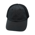 Blank - 6 Panel - Unstructured - Charcoal Black / Black (Unisex) - Laser Mesh