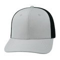 Blank - 6 Panel - Light Gray / Black (Unisex) - Laser Mesh