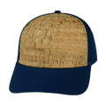 Blank - 6 Panel - Cork - Navy (Unisex) - Laser Mesh