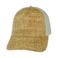 Blank - 5 Panel - Structured - Cork - Gray (Unisex) - Laser Mesh