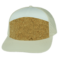 Blank - 7 Panel - Cork - Cream / White (Unisex) - Laser Mesh