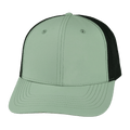 Blank - 6 Panel - Sage Green / Black (Unisex) - Laser Mesh