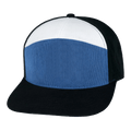 Blank - 7 Panel - Corduroy - Black / Blue / White (Unisex) - Full Fabric