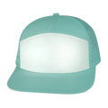 Blank - 7 Panel - Mint / White (Unisex) - Laser Mesh