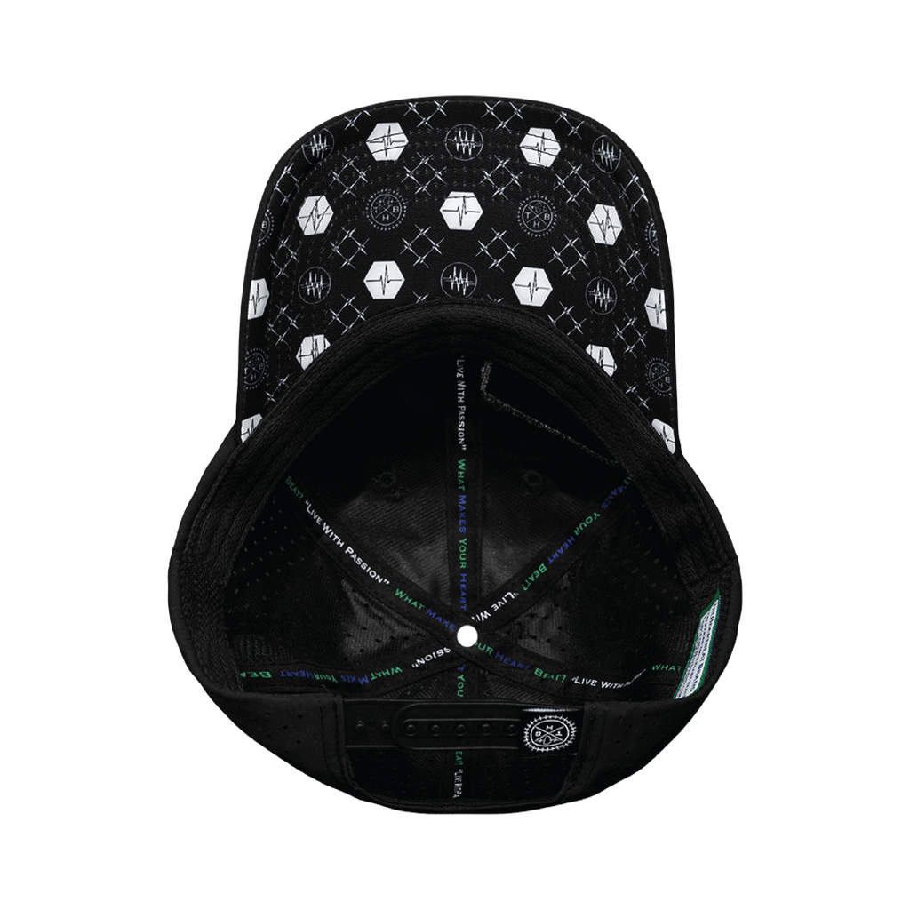 Pickleball Hat - Dad Hat - Black - Laser Mesh