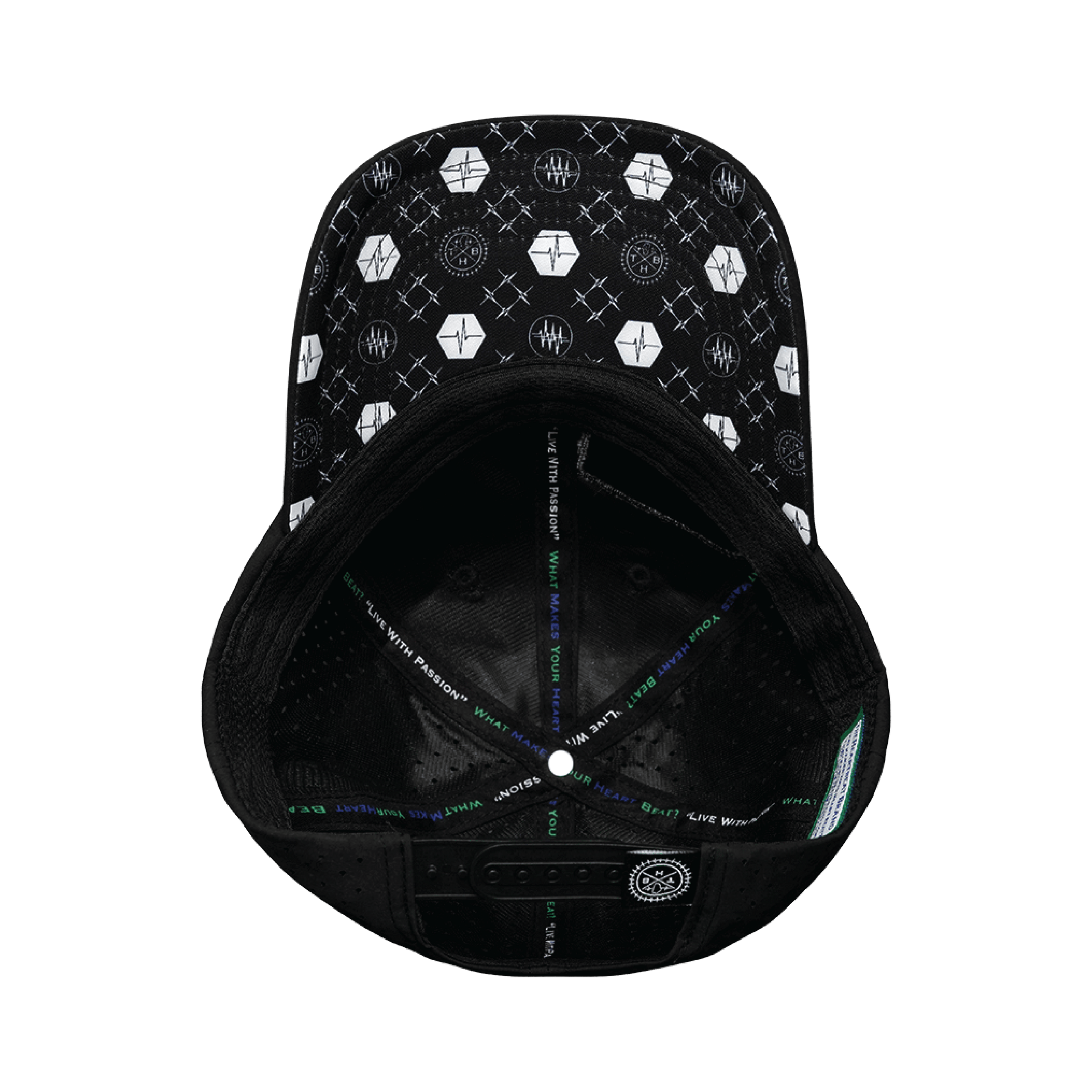 Pickleball Hat - Dad Hat - Black - Laser Mesh