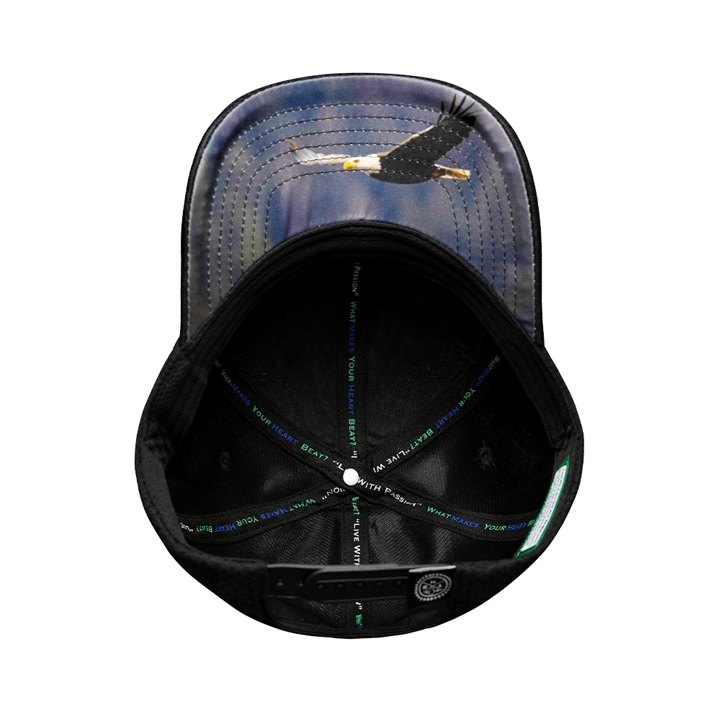 Alabama Hat - Airmesh - Athletic Fit - Black - Fabric Back