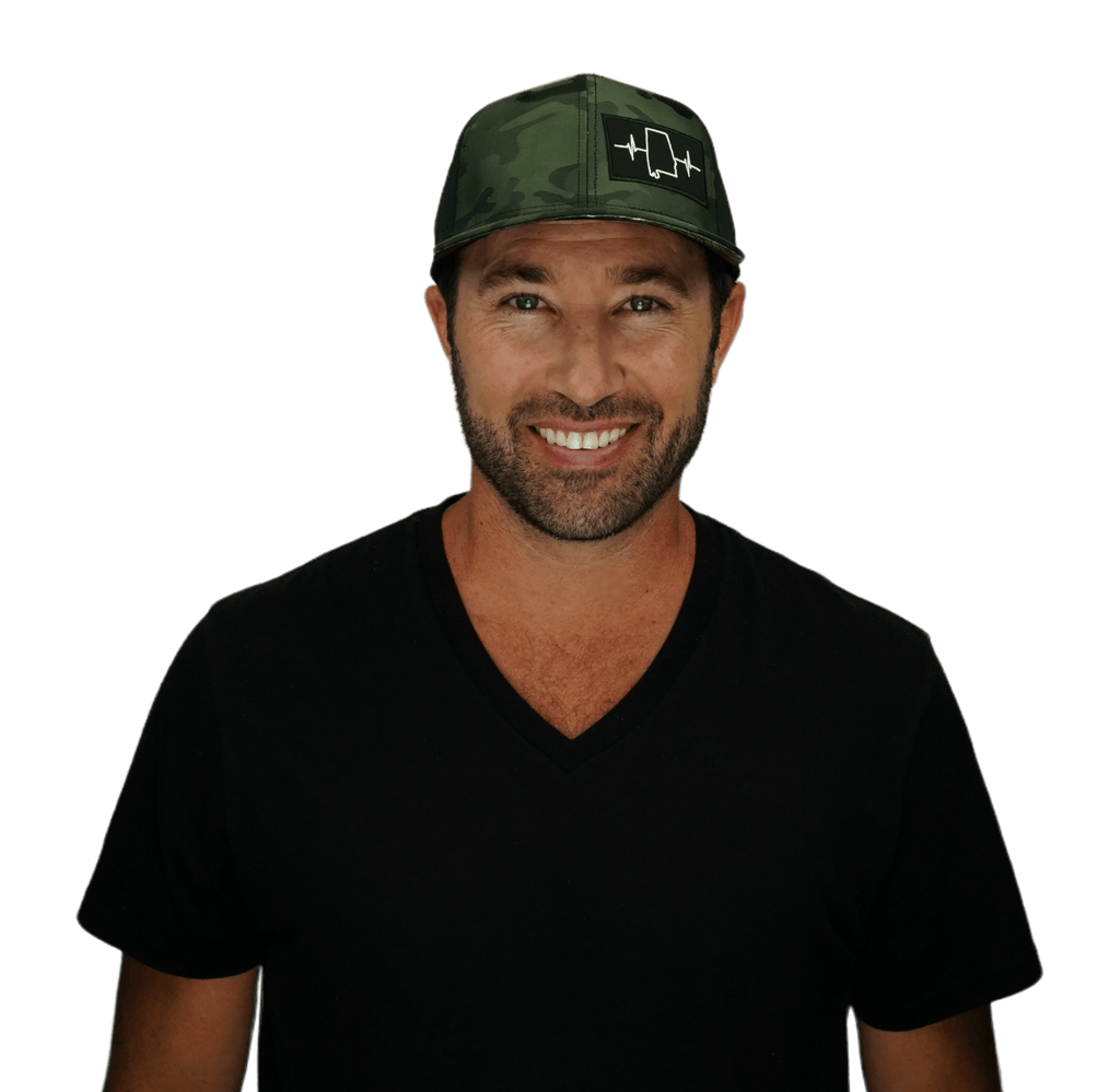 Alabama Hat - Baseball Hat Fit - Green Camo / Black - Laser Mesh