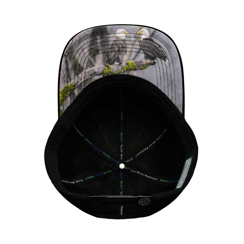 Alabama Hat - Baseball Hat Fit - Black - Laser Mesh