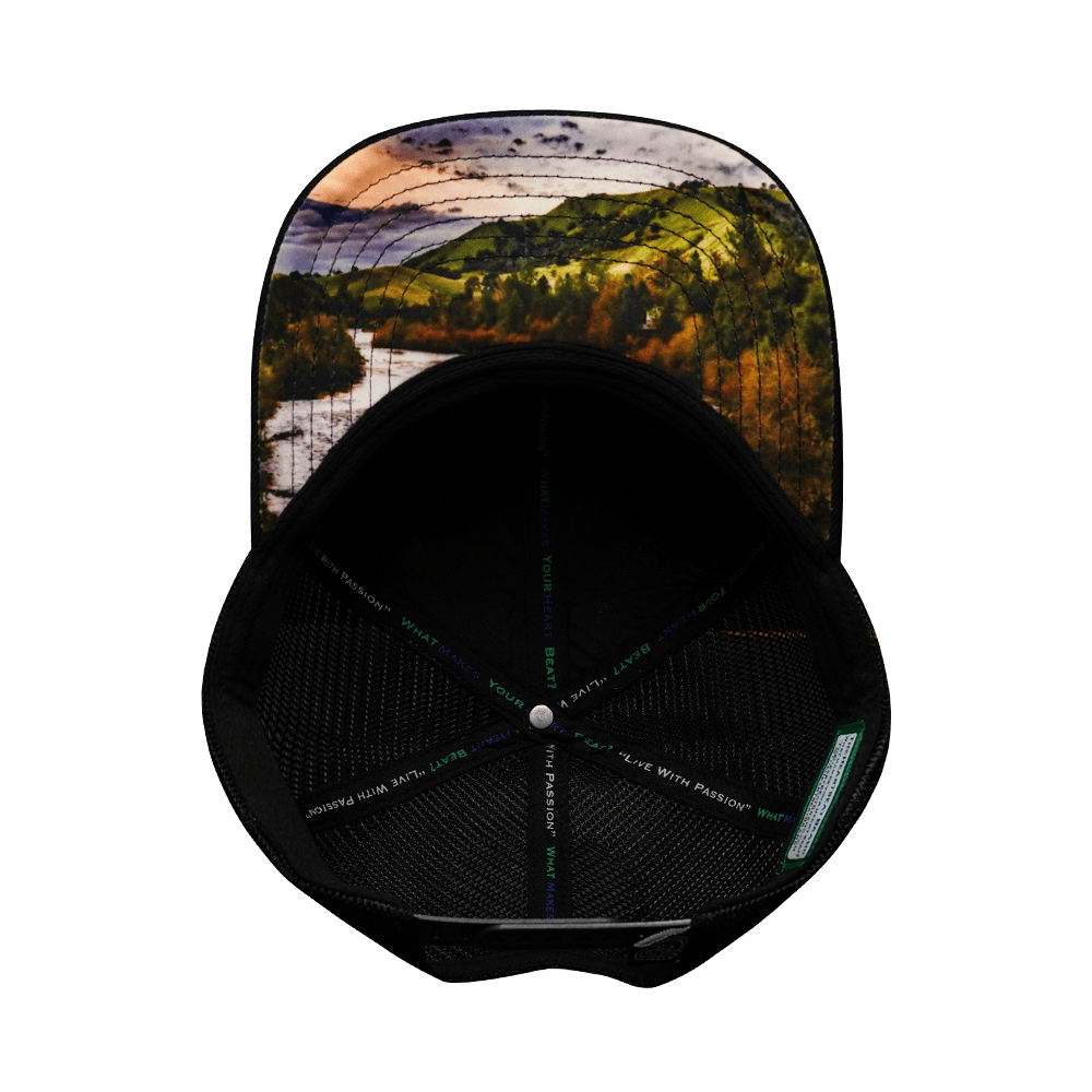 Alabama Hat - Baseball Hat Fit - Green Camo / Black - Laser Mesh