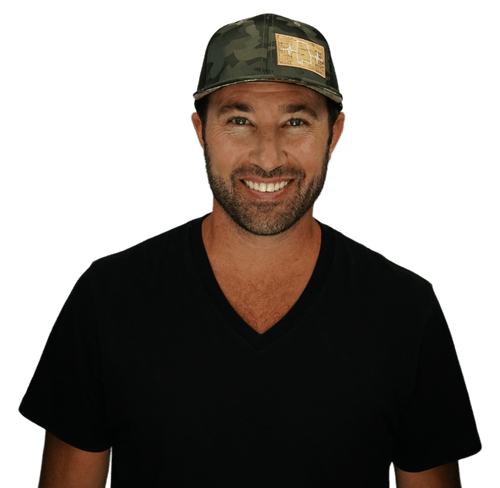 Alabama Hat - Baseball Hat Fit - Tan Camo / Black - Trucker Mesh