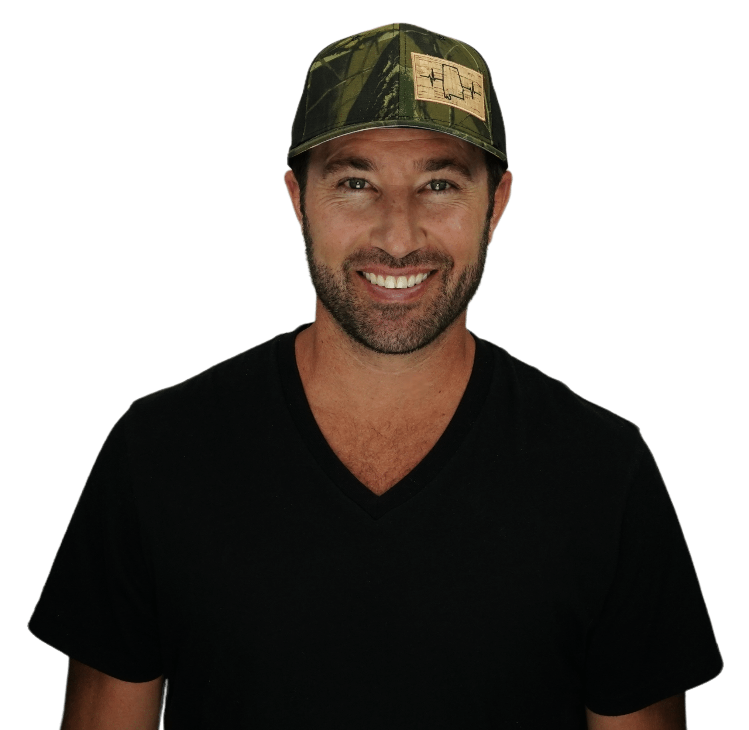 Alabama Hat - Baseball Hat Fit - Tan Tree Camo / Black - Laser Mesh