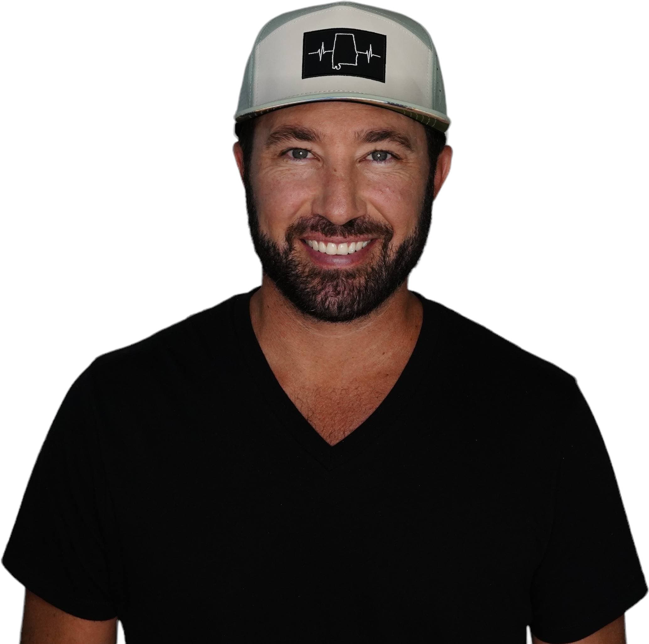 Alabama Hat - Flat Bill - Sage / Cream - Laser Mesh