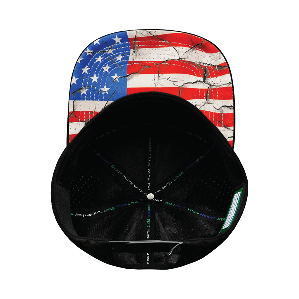 Alabama Hat - Flat Bill - Black / White / Navy - Laser Mesh