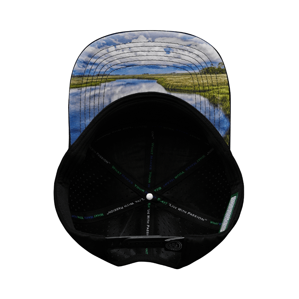 Alabama Hat - Flat Bill - Navy Camo / Black - Laser Mesh
