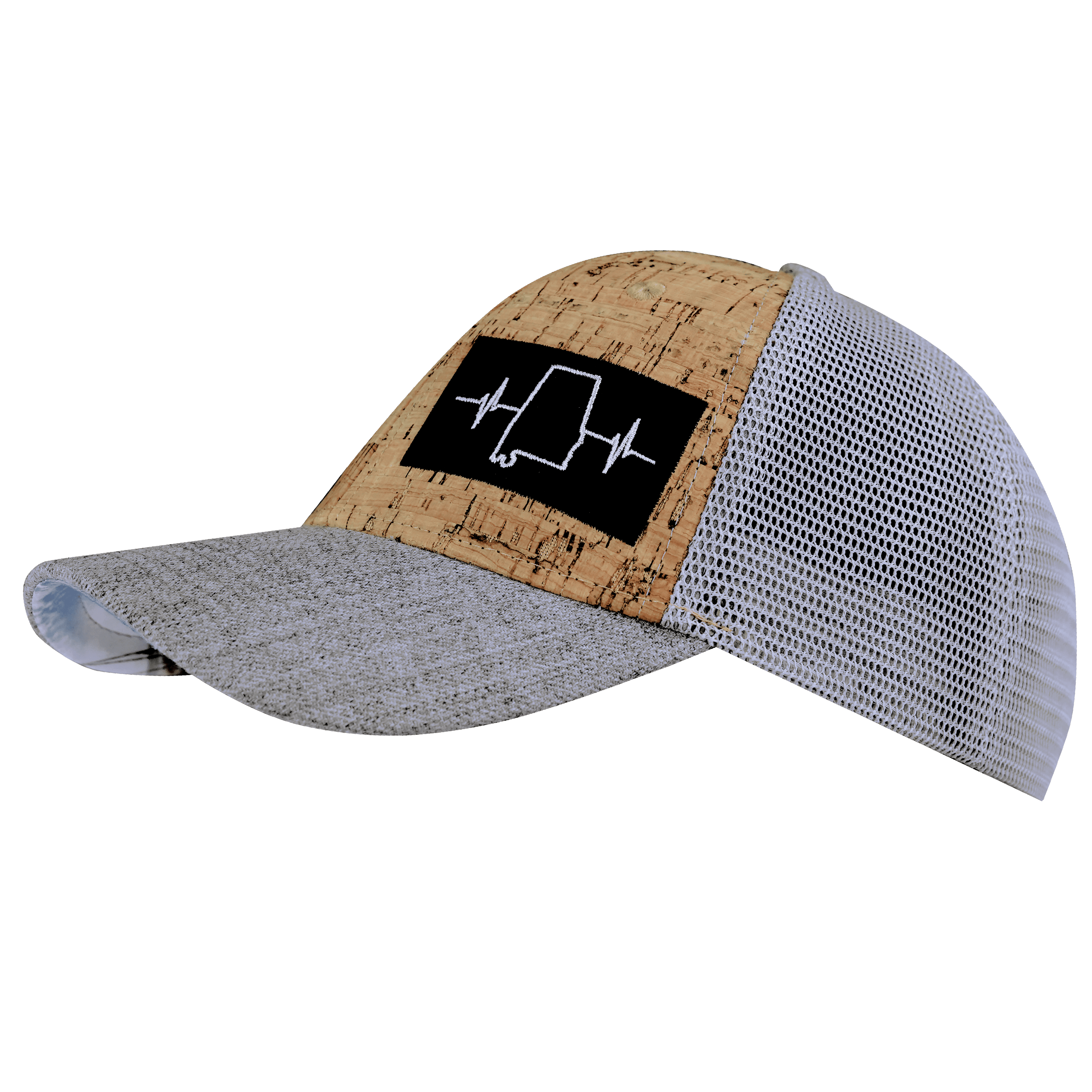 Alabama Hat - Low Profile - Cork - Heather Gray / Gray - Trucker Mesh