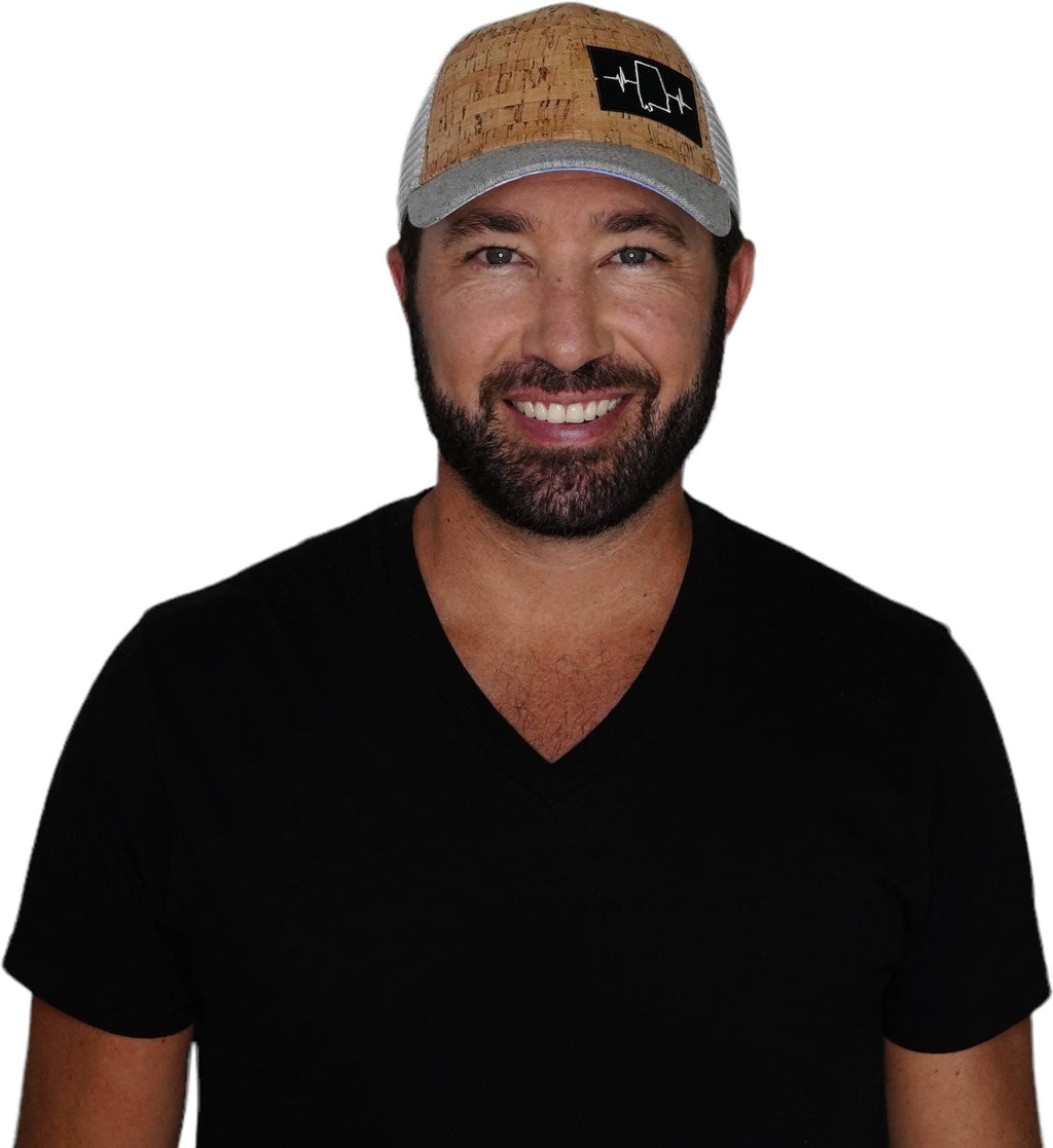 Alabama Hat - Low Profile - Cork - Heather Gray / Gray - Trucker Mesh
